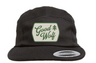 GWG Five Panel Hat - Black